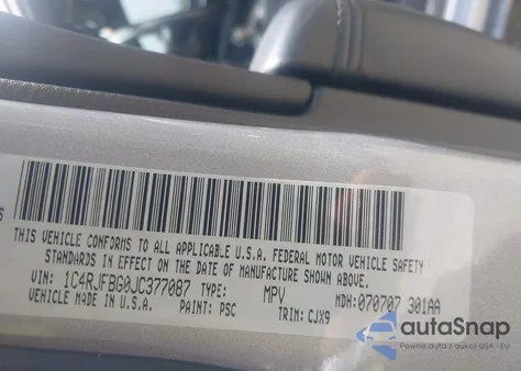 2018 Jeep Grand Cherokee Limited 4X4 из США, поврежденный, VIN 1C4RJFBG0JC377087